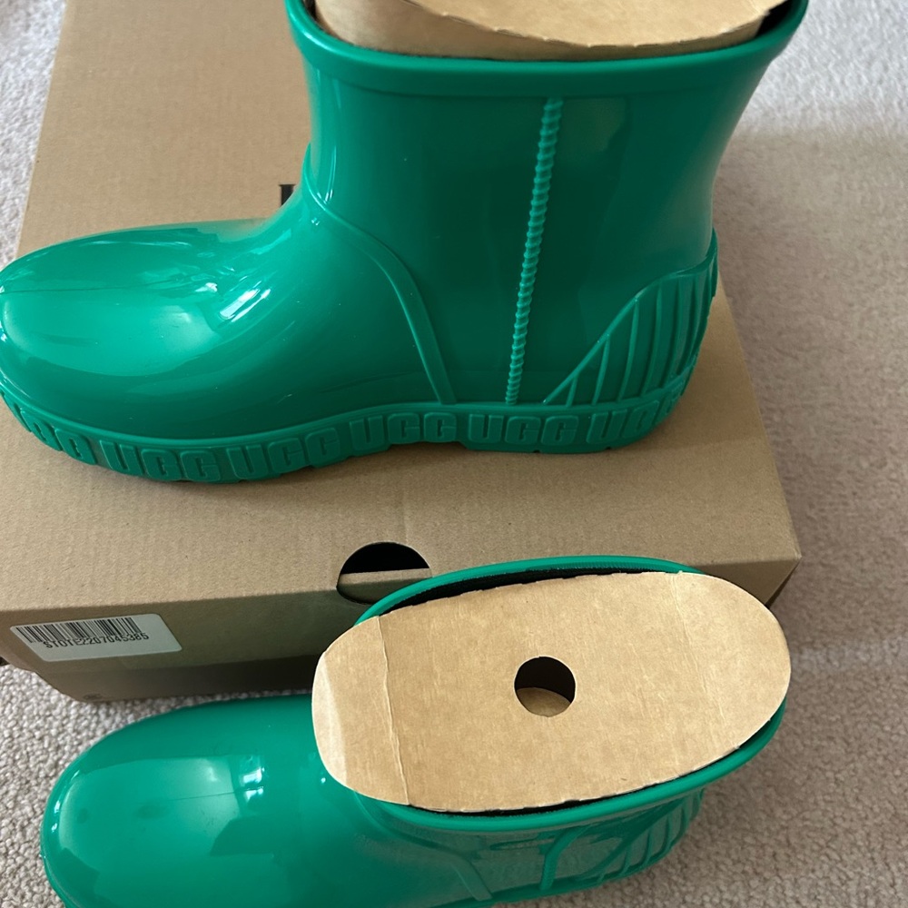 UGG Woman Teal Rain Boots